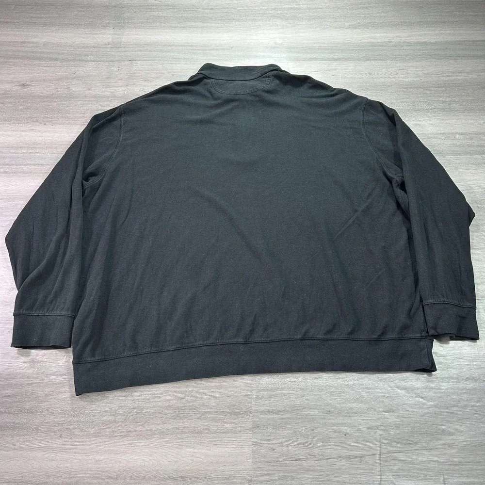 Polo Ralph Lauren Sweater Mens 4XB Black Quarter Zip Mock Neck Big Tall‎